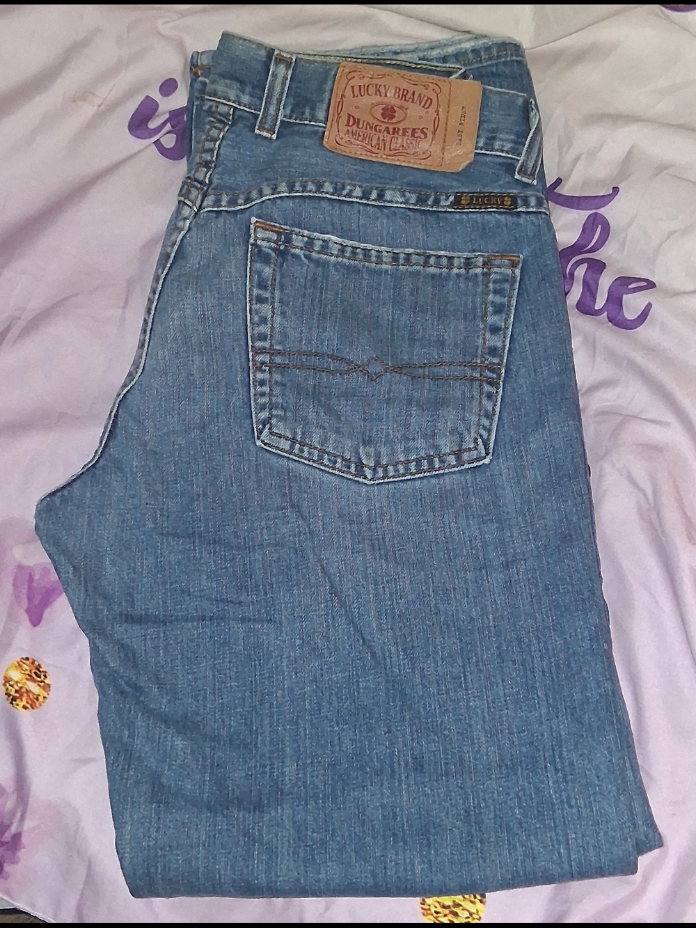 Lucky Brand Easy Rider Dungarees Denim Jeans - Blue - Picture 3 of 6